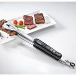 Thermo-Grillzange Immer perfekt gegrillte Steaks: durch eingebautes Thermometer.