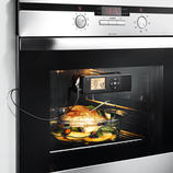 Kombi-Bratenthermometer Noch nie war das angesagte Niedrigtemperatur-Garen so einfach. 41 Programme zum schonenden Braten bei 80 &deg;C.