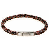 Lederflecht-Armband Der moderne Schmuck-Klassiker f&uuml;r M&auml;nner: das Armband aus Leder und 925er-Sterling-Silber.