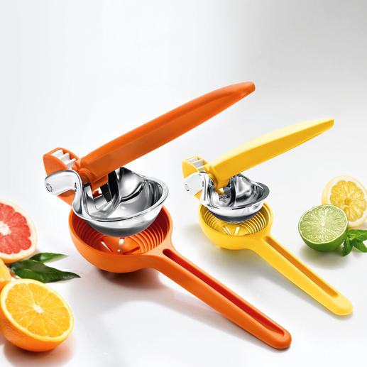 FreshForce&trade; Orangen- oder Zitruspresse Bis zu 20 % mehr Saft. Ohne Fruchtfleisch. Ohne Kerne.