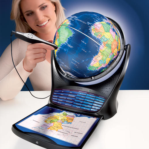 Smart-Globe Sprechender Globus erl&auml;utert Politik, Geschichte und Kultur von 193 L&auml;ndern.