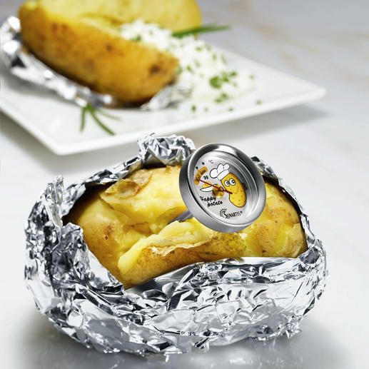 Thermometer "Happy potato", 4er-Set Die optimalen Helfer f&uuml;r perfekt gegarte Folienkartoffeln.