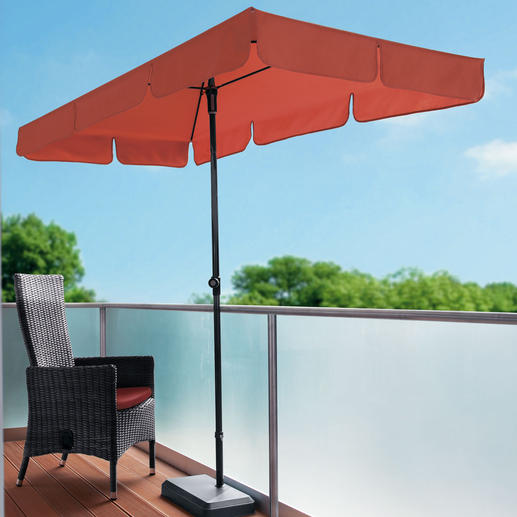 Balkonschirm &bdquo;Sunline Waterproof III&ldquo; Endlich auch auf dem Balkon ein idealer Sonnenschutz.Rechteck- statt Rundschirm.Wasserdicht & schmutzabweisend.