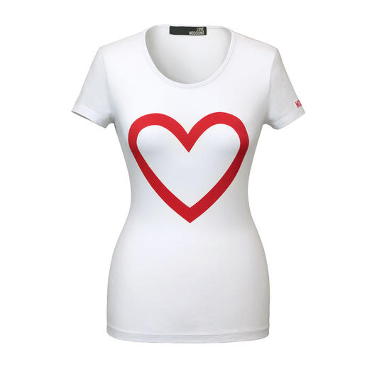 Love Moschino Herz-Shirt Modisches Statement: Das Herz-Shirt von Love Moschino.