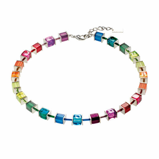 Multicolor-Collier Von Coeur de Lion &ndash; entworfen und gefertigt in Deutschland, weltweit in namhaften Museen vertreten.