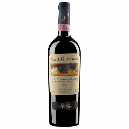 Castelgiocondo DOCG 2006, Marchesi de&acute; Frescobaldi, Toskana, Italien 93 &ndash; 96 Punkte f&uuml;r den Toskana-Jahrgang 2006 im Wine Spectator.