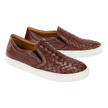 Casanova Kalbleder-Flecht-Slipper