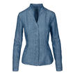 van Laack Denim-Kelchkragen-Bluse