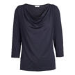 Modal Micro-Wasserfallkragen-Shirt