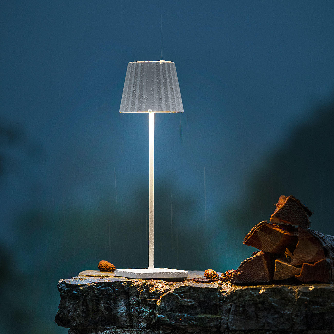 Boden Leuchte Lampe LED 61cm 72380 Sompex Tischleuchte FIR Wald Tisch o 