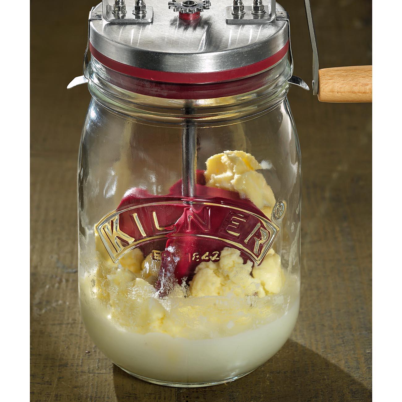 Butterglas mit Handkurbel – mit 3 Jahren Garantie
