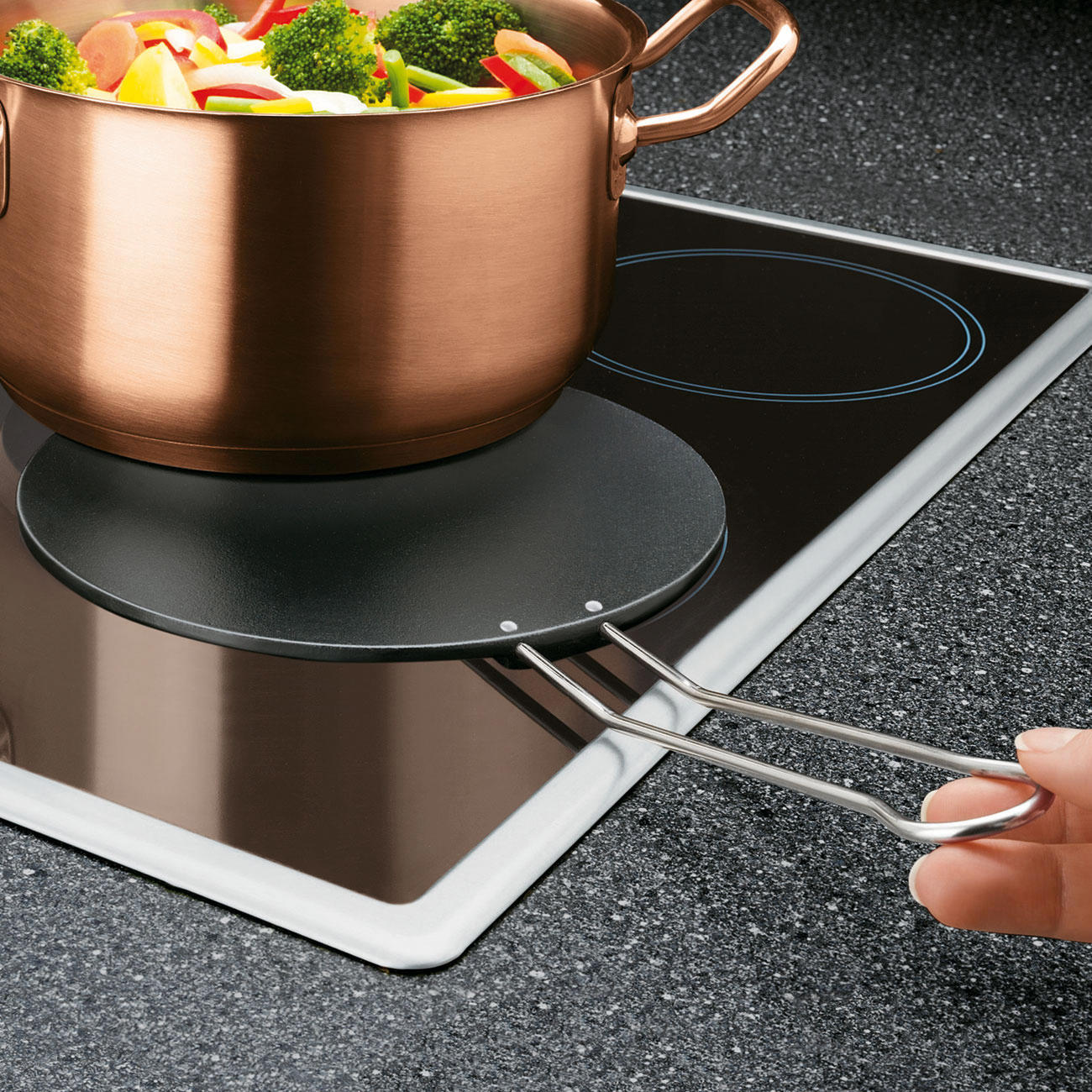 Induktions-Wandlerplatte Aus Edelstahl - Macht Jedes Kochgeschirr Induktionstauglich