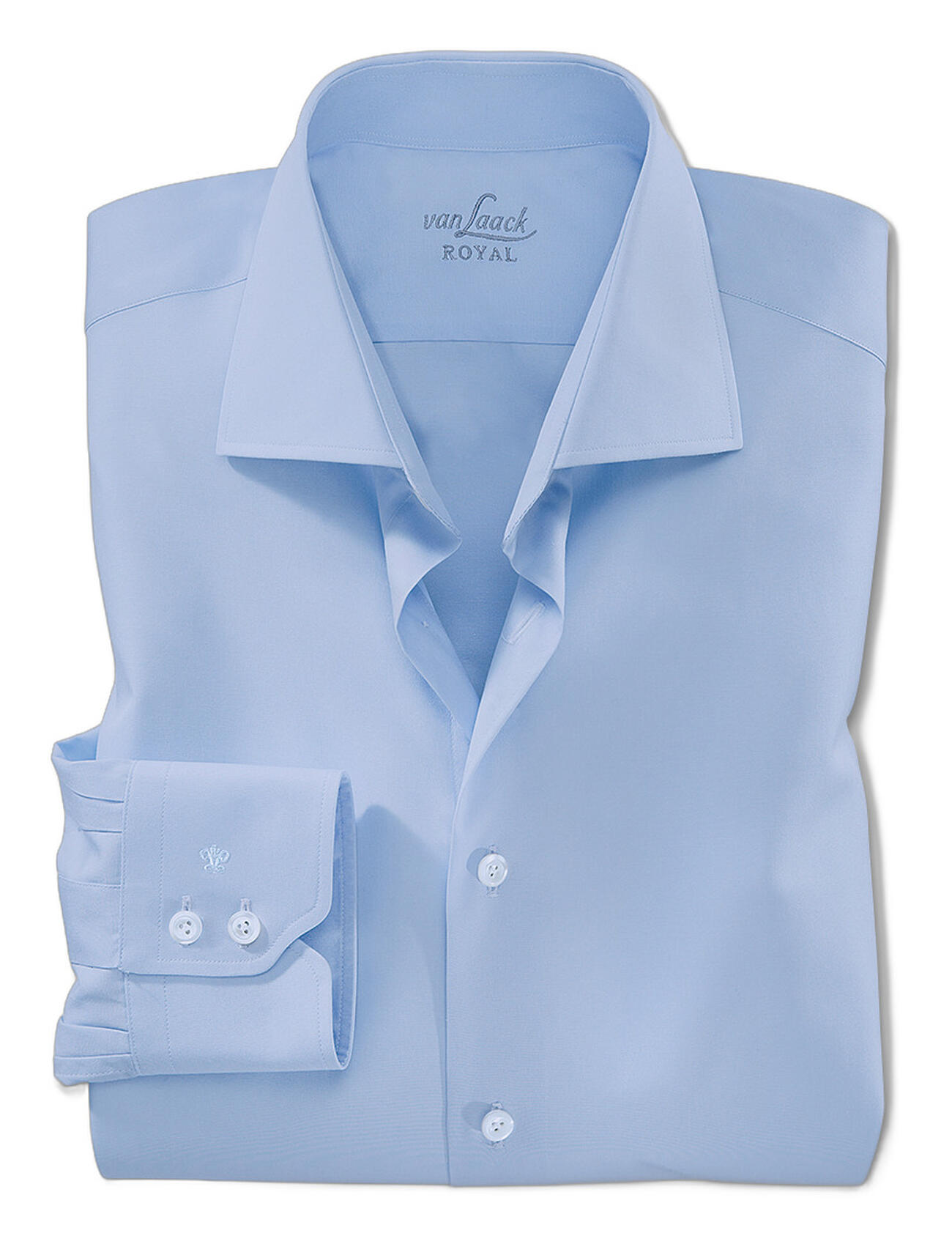 Camicia Van Laack Royal 40 (15.75 Pollici) - Regular Fit, Grigio Antracite, Mezza Manica