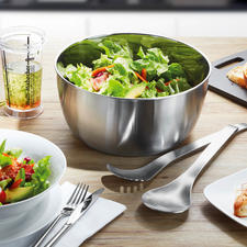 Gefu® Salatschleuder Gefu® Salatschleuder auf einem Tisch mit frischem Salat.