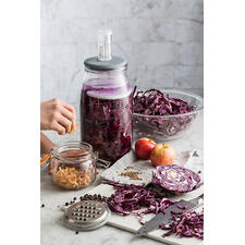 Fermentierglas 1 Liter Mit Gärventil - Borosilikat Glas Für Sauerkraut Kimchi
