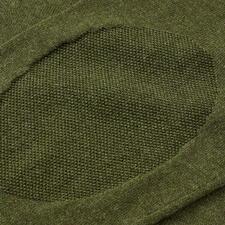 Rolli, Grün Detailaufnahme des Stoffes mit dunkelgrüner Ellbogenverstärkung.