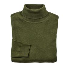 Rolli, Grün Grüner Feinstrick-Rolli, zusammengelegt.