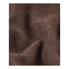 Braun Braune Baumwollstruktur des Pique-Hoodies in Nahaufnahme