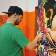 Osnabrücker Graffiti-Künstler René Turrek huldigt Star