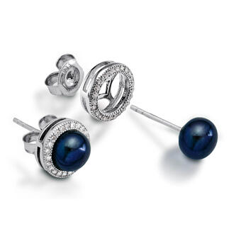 2-in-1 Jacket-Perlstecker 1 Paar Ohrringe – 2 Looks: tagsüber dezenter Perlen-­Stecker, abends außergewöhnlicher Perlen-Ohrring.