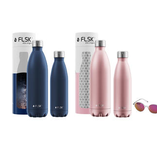 FLSK Isolierflasche oder muki Snackpot Die FLSK-­Flasche mit VICC®-­Isolier-Technologie: Hält bis zu 24 Stunden kalt und bis zu 18 Stunden heiß.