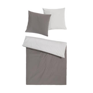 Sommer-Bettwäsche, 135 x 200 cm Nur ein Hauch auf der Haut: sommerleichte, bi-color Wendebettwäsche aus reiner Baumwolle.