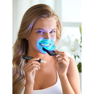 SmilePen Power Whitening-Kit Bis zu 70 % weißere Zähne in 7 Tagen. Durch professionelles Bleaching-Gel unterstützt von einer kabellosen High-Power LED-Schiene.