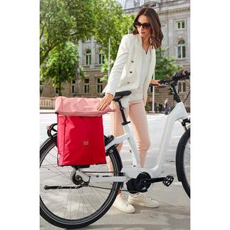 2-in-1 Fahrradtasche & Trolley  Mit einem Handgriff wird aus der Fahrradtasche ein praktischer Einkaufstrolley.