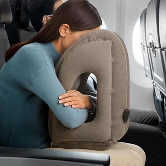 Aufblasbarer Sleep-Buddy Einzigartig ergonomisches Design für entspannteren Schlaf auf Bus-, Zug- und Flugreisen.