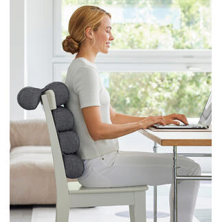 Flexi-Rollenkissen Cleveres Softrollen-Design schenkt ergonomischen Halt in nahezu jeder Sitz- und Liegeposition. Im edlen Naturbezug exklusiv bei Pro-Idee.