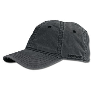 Graues Stetson Baseball-Cap, schlicht und vielseitig.