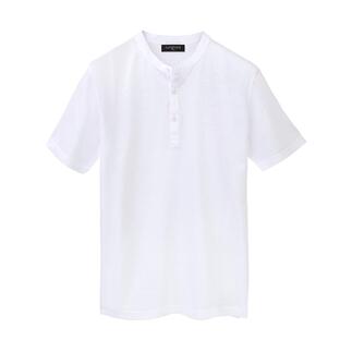 Weißes Junghans Piqué-Henley-Shirt, Größe 48.