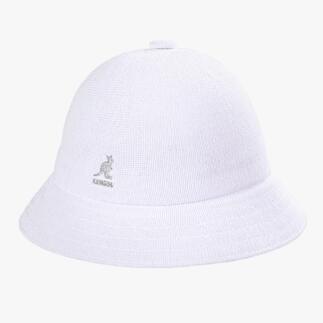 Weißer Kangol Bucket Hat mit breiter Krempe
