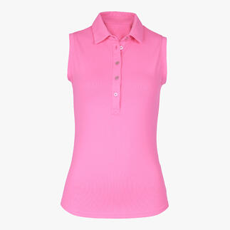 Ärmelloses pinkes Poloshirt aus der CARUBINA Collection