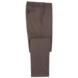 Die Business-Wollhose, veredelt durch Kaschmir. Konfektioniert von Deutschlands Hosen-Spezialist Eurex by Brax.