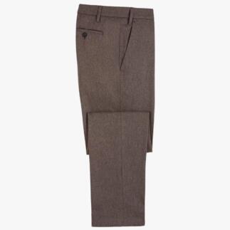 Eurex by Brax Kaschmir-Wollhose in Braun, elegant gefaltet.