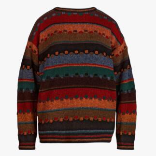 Gemusterter Pullover 'Irischer Herbst' in multicolor.