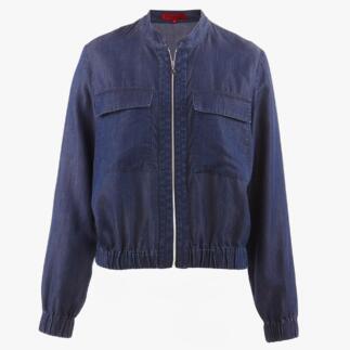 Light-Denim-Blouson in dunkler Waschung von vorne