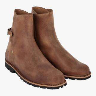 Zwei braune Labuta Workwear-Boots nebeneinander.