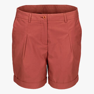 Rostfarbene Aigle Outdoor-Bermudas von vorne.
