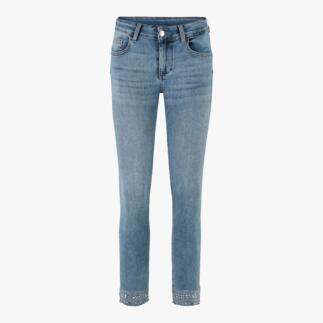 Graue Liu Jo Jeans mit dekorativen Nähten am Saum.