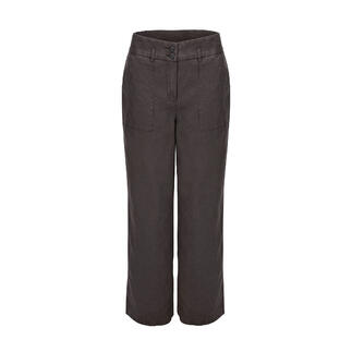 Vorderansicht der Kris Reutter Coldblack®-Sommerhose in dunkelbraun.