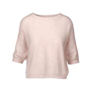 Beiger Brushed-Cashmere-Pullover von Junghans 1954.