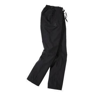 Damen-Hardshell-Hose in Schwarz mit Kordelzug.