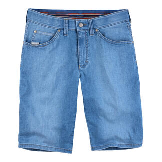 Coolmax-Jeans-Shorts in Blau, Größe 48 auf weißem Hintergrund.