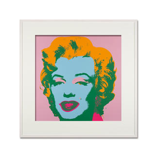 Andy Warhol – Marilyn rosa Sunday B. Morning Siebdruck auf 1,52 mm starkem Museumskarton. Maße: gerahmt 112 x 112 cm