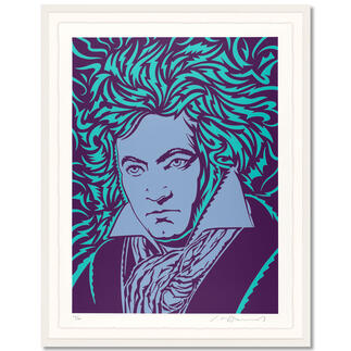 John van Hamersveld – Blue Beethoven John van Hamersvelds „Blue Beethoven“.
 Niedrig limitierte Sonderedition zum 250. Geburtstag von Ludwig van Beethoven. Maße: gerahmt 96,5 x 122,5 cm