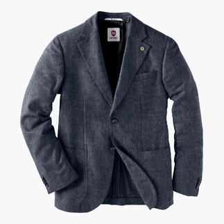 CG Kaschmir-Denim-Sakko in Grau, strukturiertes Design.