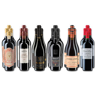 Weinsammlung - Die kleine Rotwein-Sammlung für anspruchsvolle Genießer Herbst 2023, 24 Flaschen Wenn Sie einen kleinen, gut gewählten Weinvorrat anlegen möchten, ist dies jetzt besonders leicht.