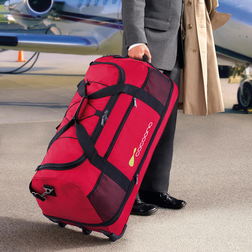 Ultraleichte XXL-Reisetasche Vergeuden Sie kein Freigewicht: Diese riesige Tasche wiegt weniger
als 14 Gramm (!) je Liter Volumen.